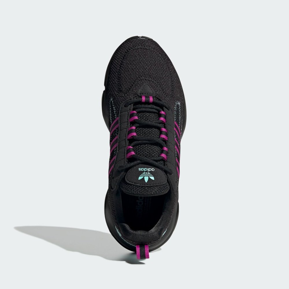 Adidas Originals Women's Black Pink HAIWEE Sneakers Size 7.5 us EF4457 - Picture 3 of 6